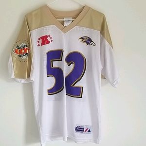 NFL Ravens Ray Lewis 2001 Super Bowl Jersey - M